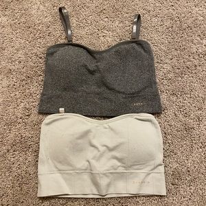 set of two bras removable straps